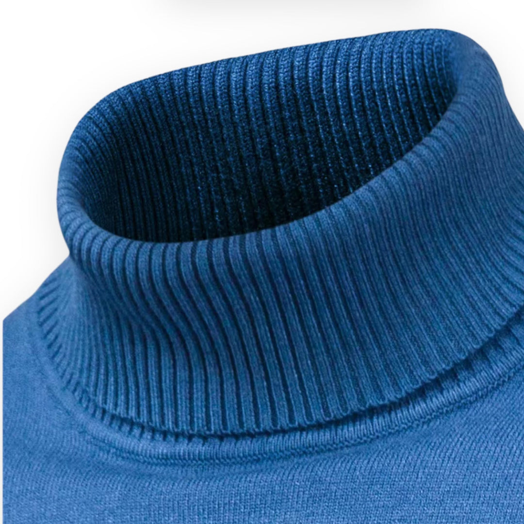 Classic Knitted Men's Sweater - Valen-Black-S-Nora Luxe