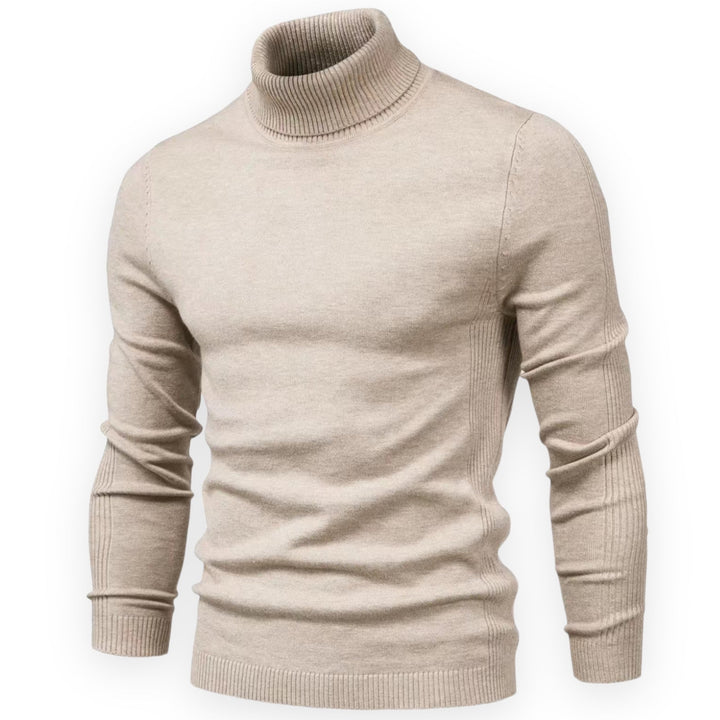 Classic Knitted Men's Sweater - Valen-Brown-S-Nora Luxe