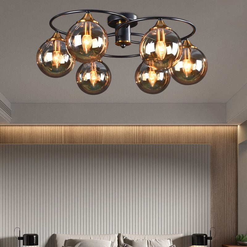 Classic LED Ceiling Light - LumiAura-Amber-Daylight-6-Nora Luxe