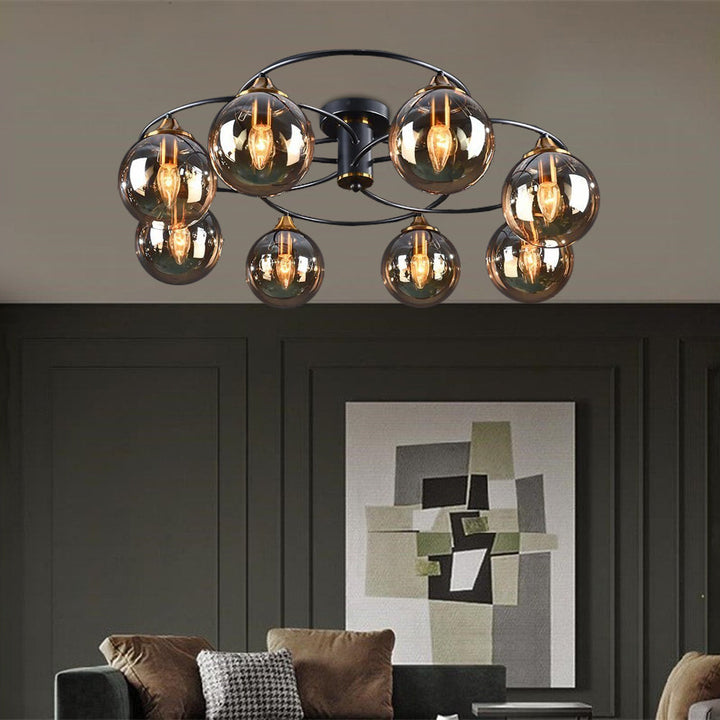Classic LED Ceiling Light - LumiAura-Amber-Daylight-8-Nora Luxe