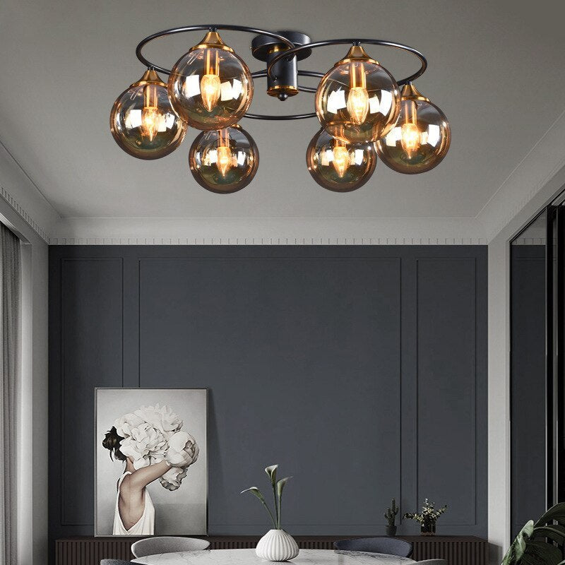 Classic LED Ceiling Light - LumiAura-Smoke grey-Daylight-4-Nora Luxe