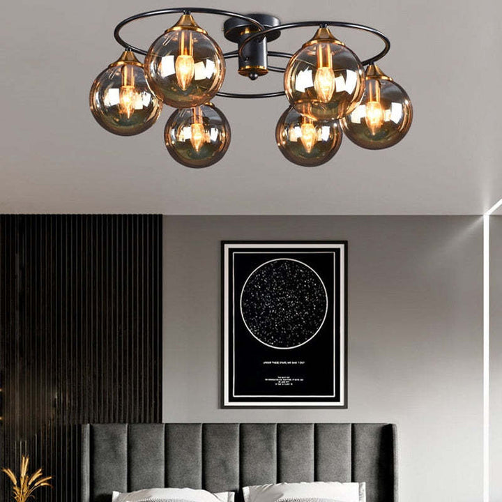 Classic LED Ceiling Light - LumiAura-Smoke grey-Daylight-4-Nora Luxe