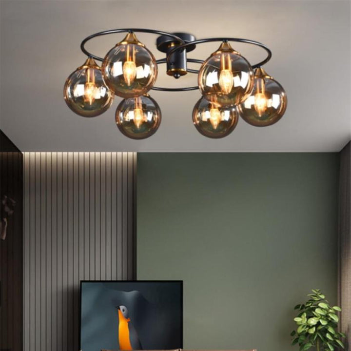 Classic LED Ceiling Light - LumiAura-Smoke grey-Daylight-4-Nora Luxe