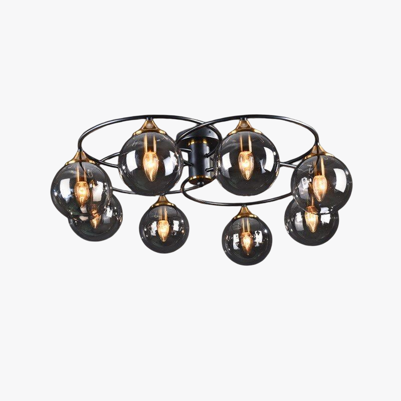 Classic LED Ceiling Light - LumiAura-Smoke grey-Daylight-4-Nora Luxe