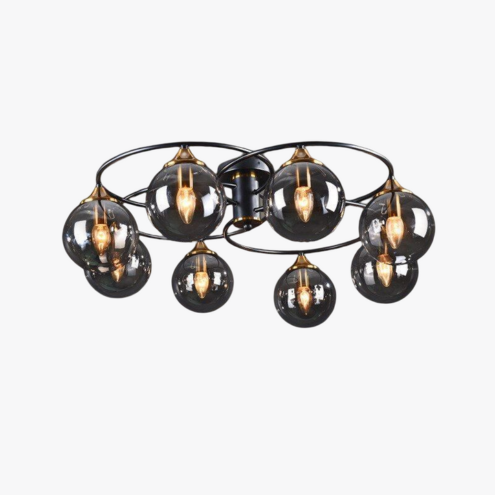 Classic LED Ceiling Light - LumiAura-Smoke grey-Daylight-4-Nora Luxe