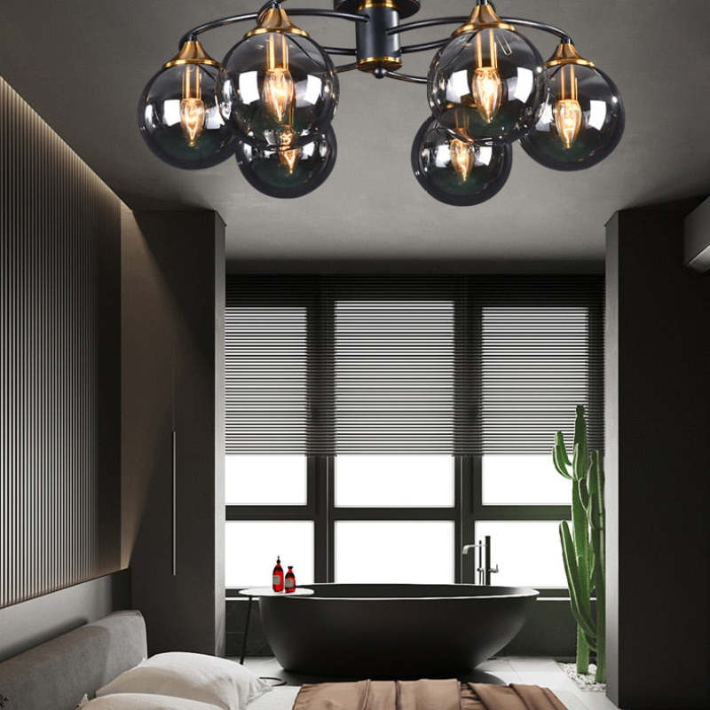 Classic LED Ceiling Light - LumiAura-Smoke grey-Daylight-6-Nora Luxe