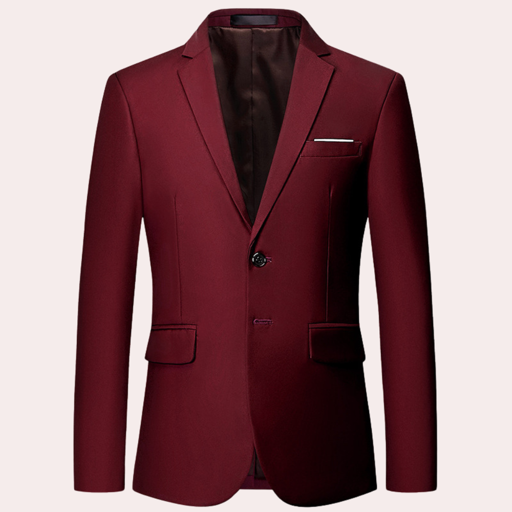 Classic Men's Blazer - Ariston-Bordeaux-46-Nora Luxe