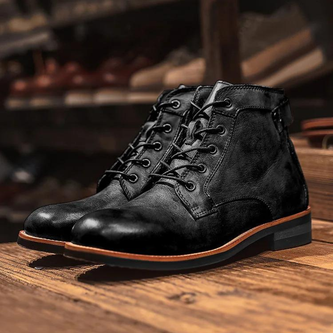 Classic Men's Boots with Ultimate Comfort - Cassian-Black-6-Nora Luxe