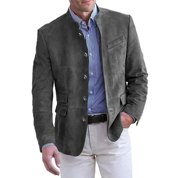 Classic Men's Coat - Maxim-Khaki-S-Nora Luxe