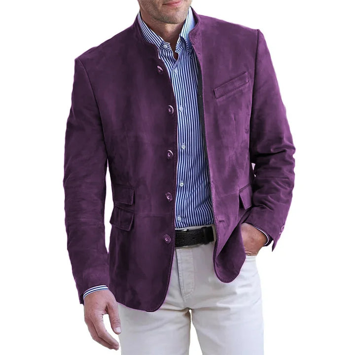 Classic Men's Coat - Maxim-Purple-S-Nora Luxe