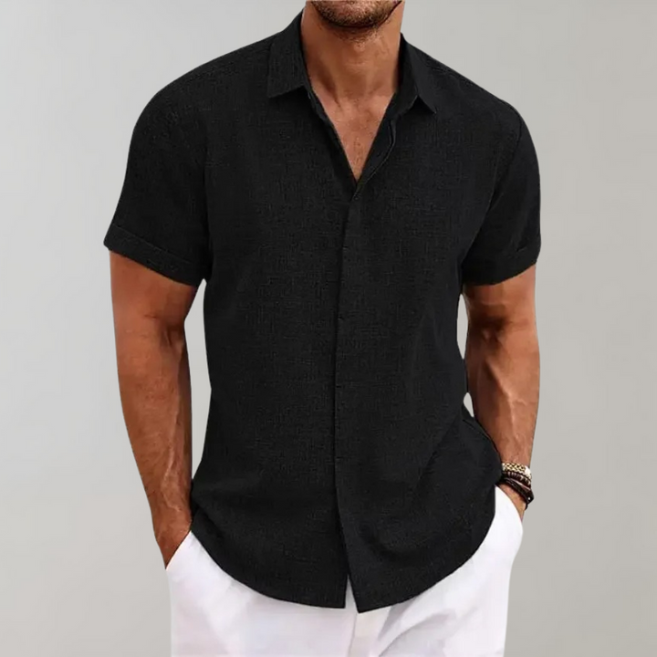 Classic Men's Polo - Harrison-Black-S-Nora Luxe