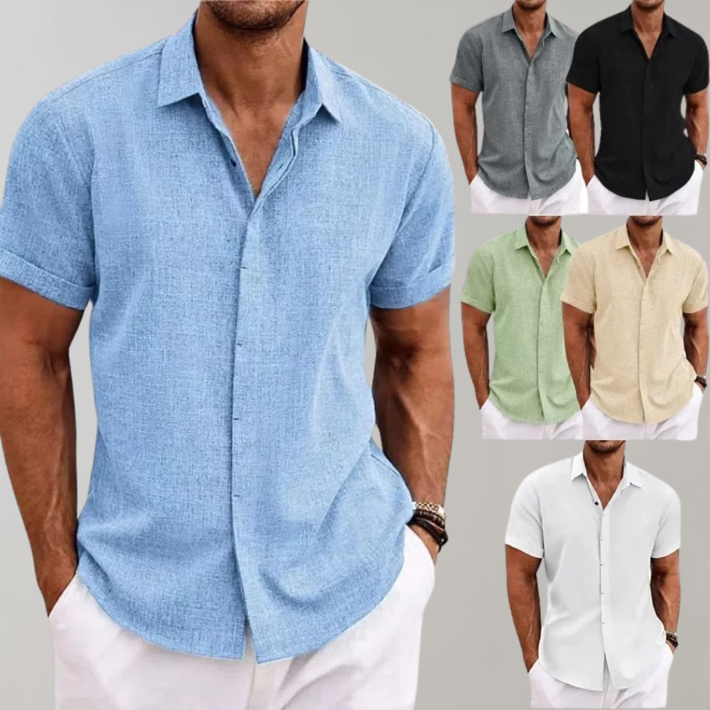 Classic Men's Polo - Harrison-Blue-S-Nora Luxe