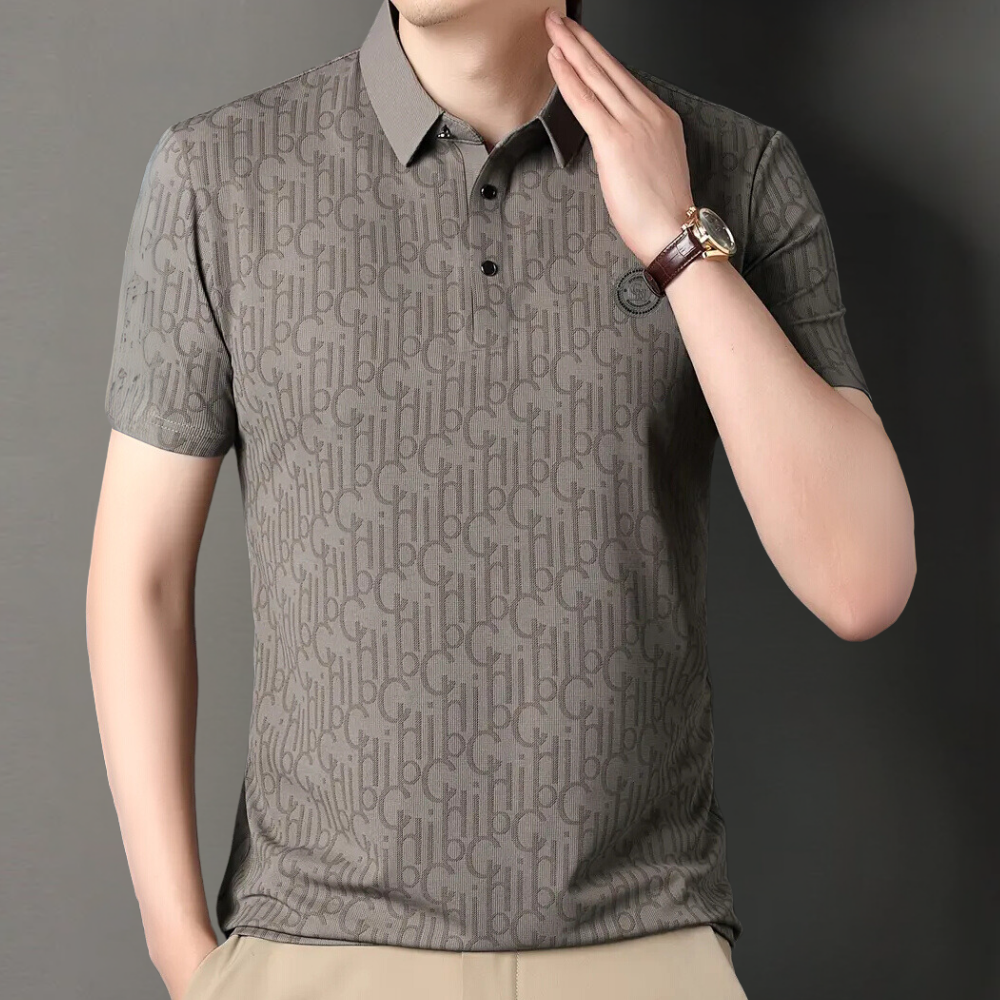 Classic Men's Polo - Timo-Gray-S-Nora Luxe