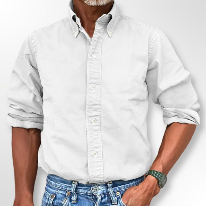Classic Men's Shirt - Victor-White-S-Nora Luxe