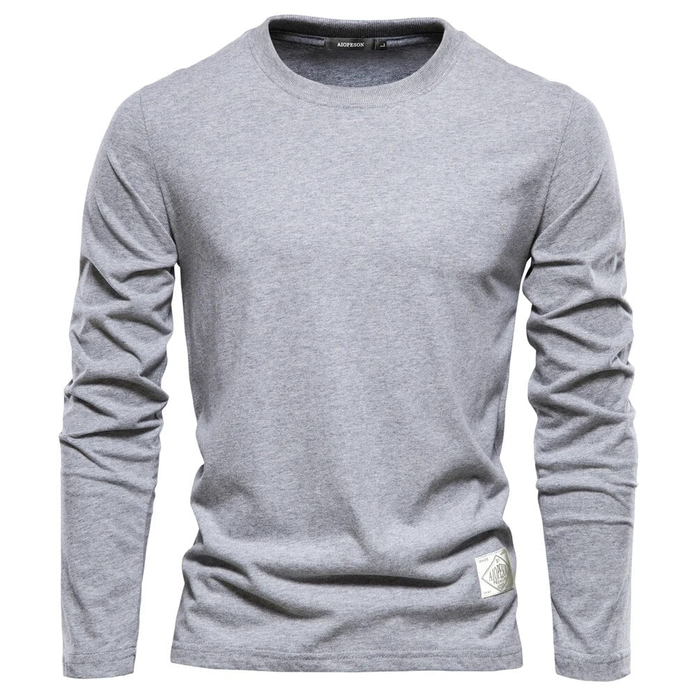 Classic Men's T-Shirt - Ethan-Light Gray-XS-Nora Luxe