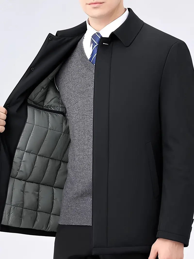 Classic Men's Trench Coat – Renovan-Black-S-Nora Luxe