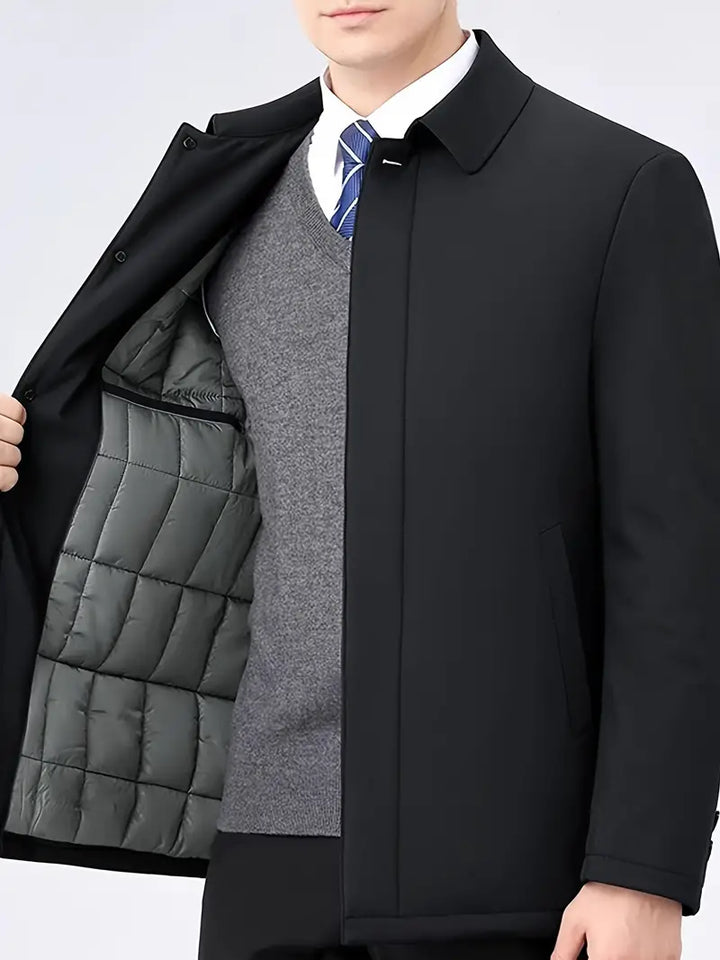 Classic Men's Trench Coat – Renovan-Black-S-Nora Luxe