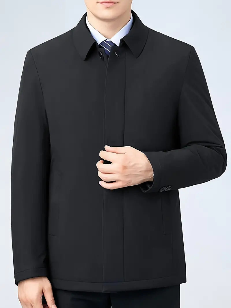 Classic Men's Trench Coat – Renovan-Dark blue-S-Nora Luxe