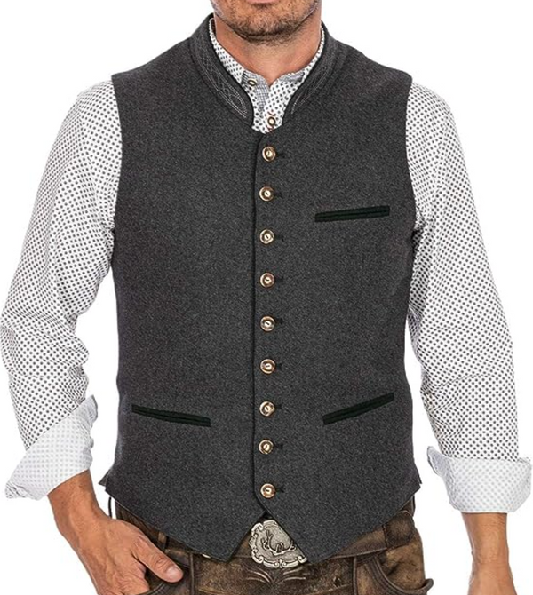 Classic Men's Waistcoat with a Modern Touch - Maxim-M-Nora Luxe