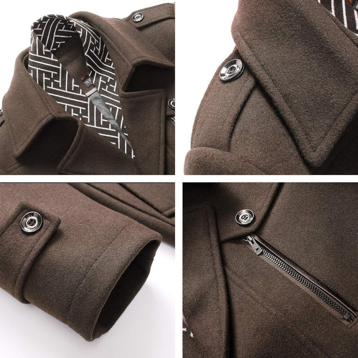 Classic Men's Winter Blazer - Luca-Brown-S-Nora Luxe