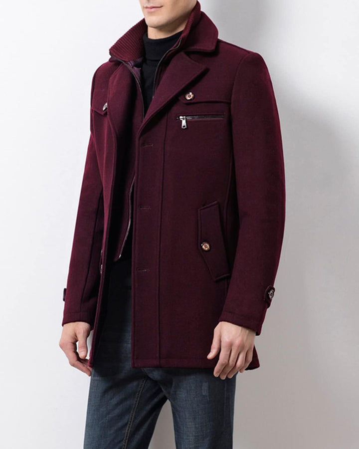 Classic Men's Winter Blazer - Luca-Brown-S-Nora Luxe