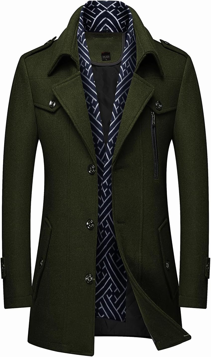 Classic Men's Winter Blazer - Luca-Brown-S-Nora Luxe