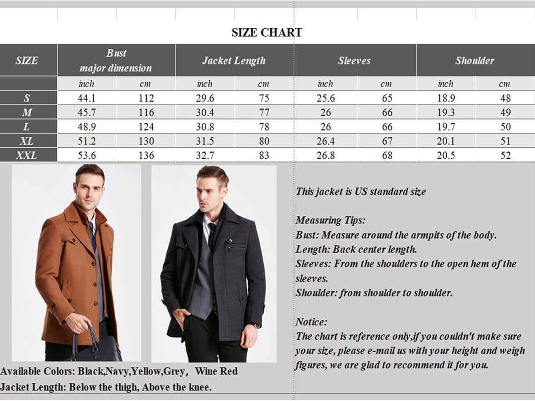 Classic Men's Winter Blazer - Luca-Brown-S-Nora Luxe