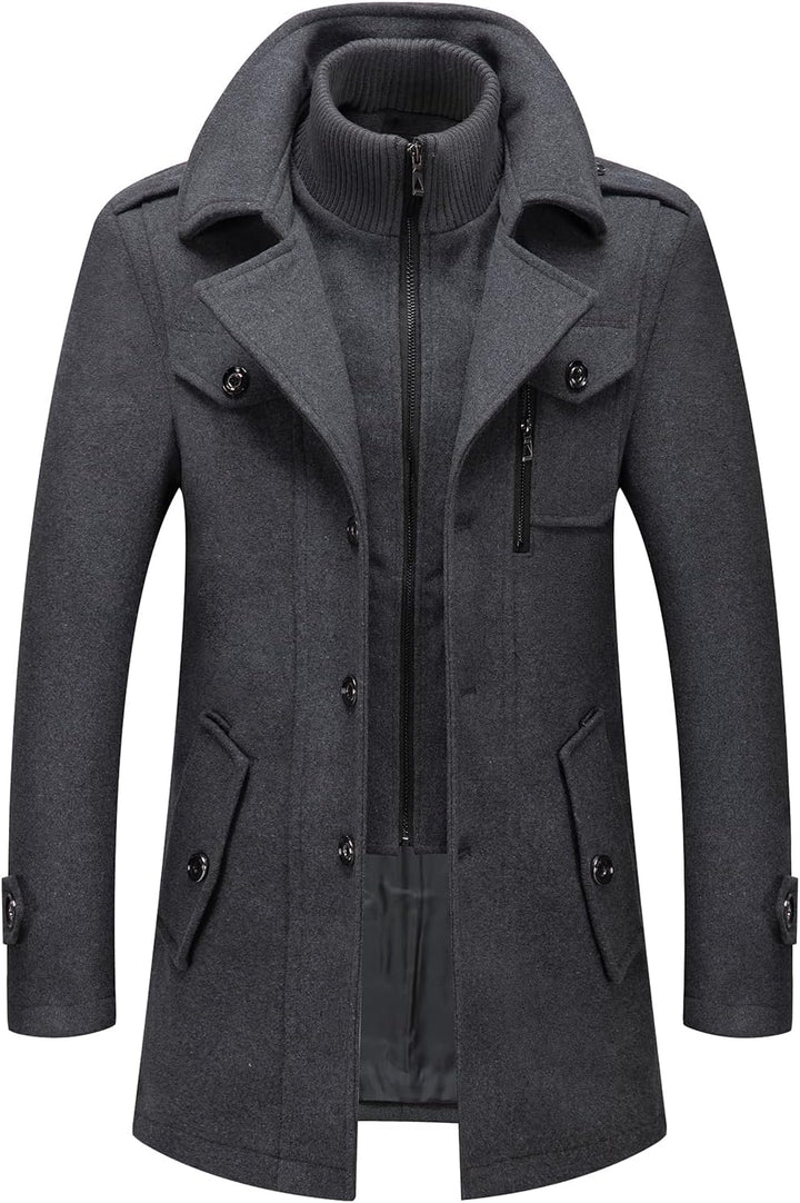 Classic Men's Winter Blazer - Luca-Brown-S-Nora Luxe