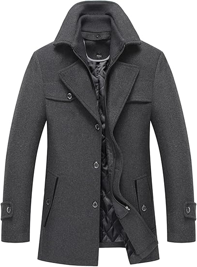 Classic Men's Winter Blazer - Luca-Gray 2-S-Nora Luxe