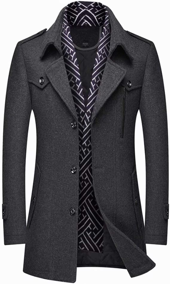 Classic Men's Winter Blazer - Luca-Gray-S-Nora Luxe