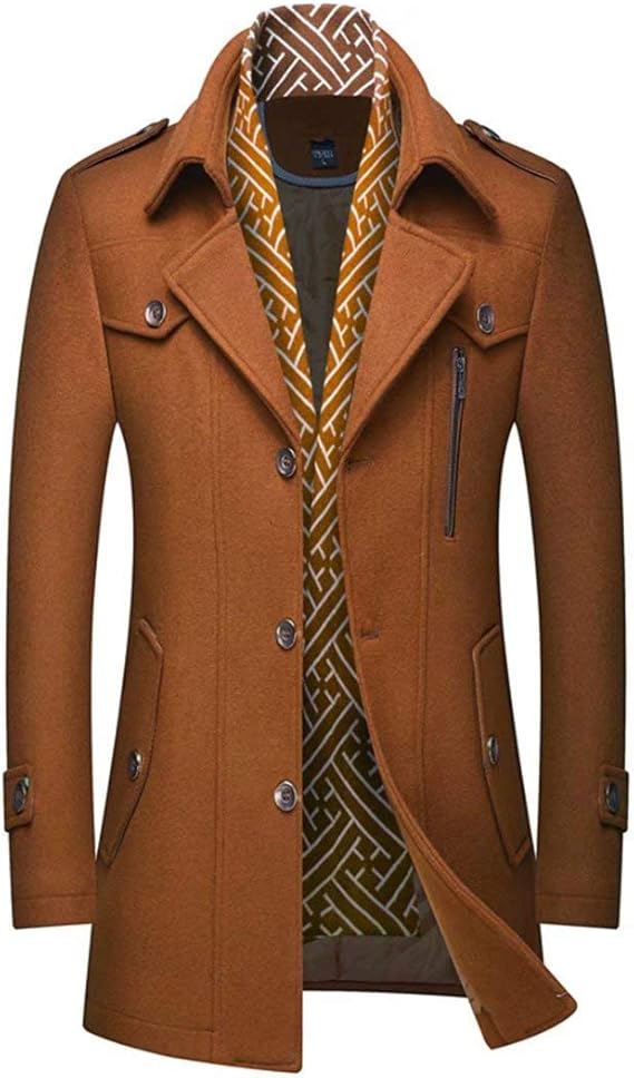 Classic Men's Winter Blazer - Luca-Yellow-S-Nora Luxe