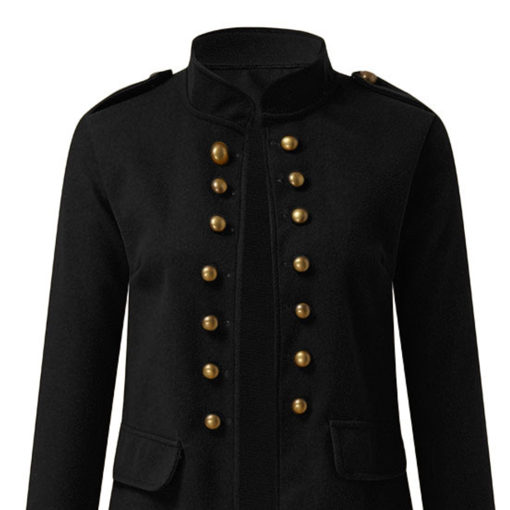 Classic Mid-length Women's Coat - Elise-Green-XS-Nora Luxe