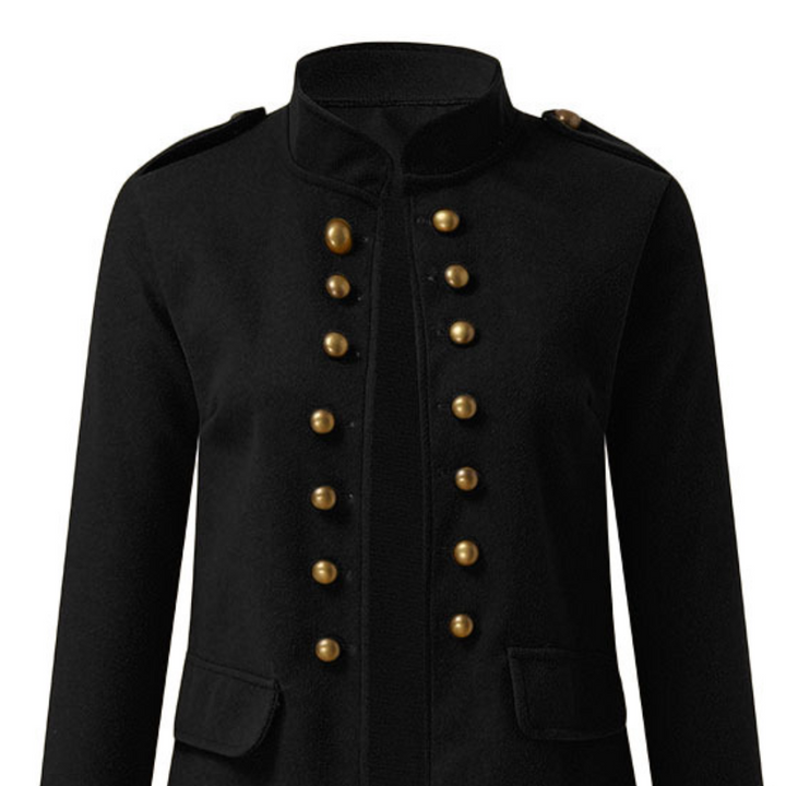 Classic Mid-length Women's Coat - Elise-Green-XS-Nora Luxe