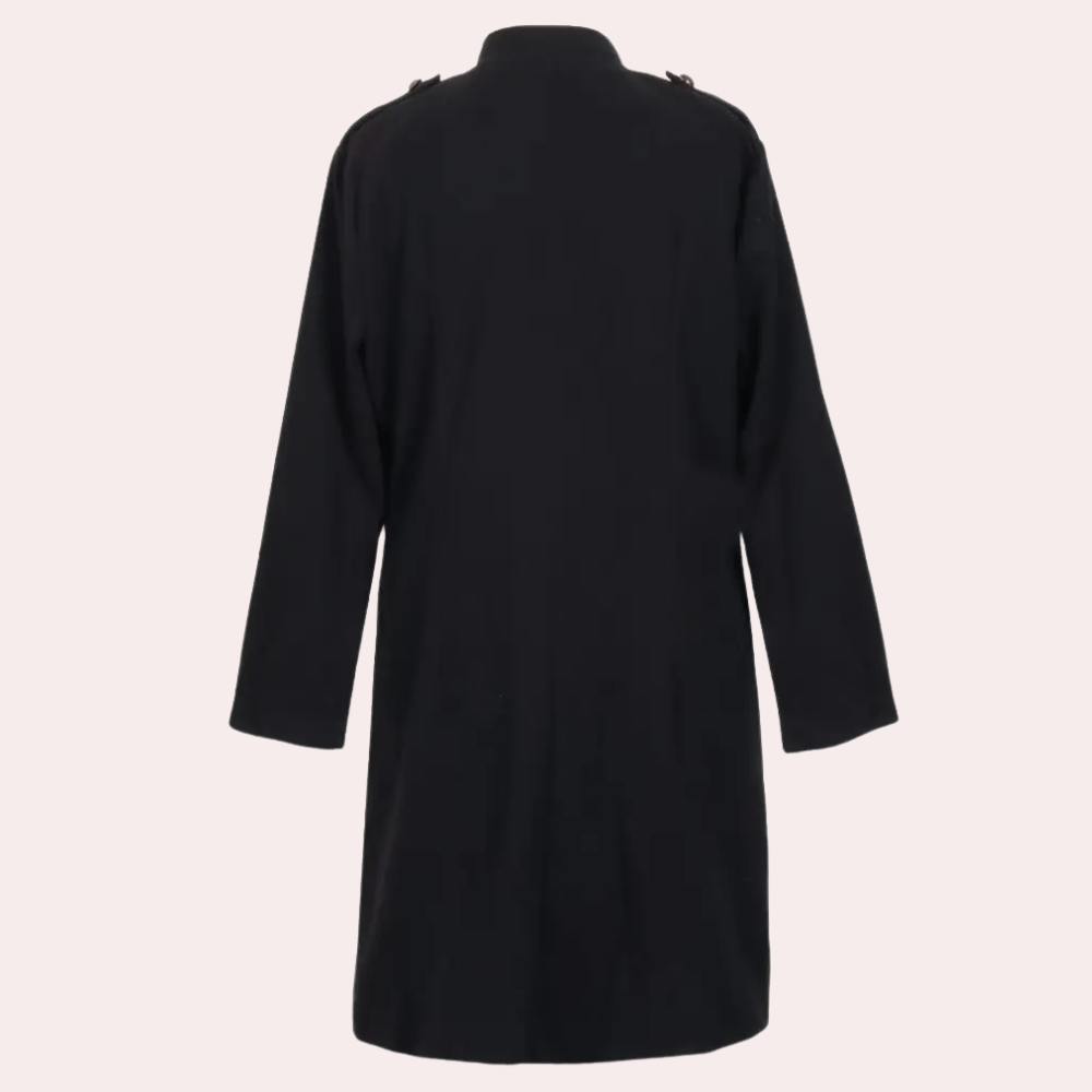 Classic Mid-length Women's Coat - Elise-Green-XS-Nora Luxe