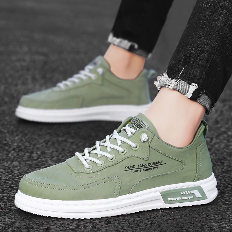 Classic Orthopaedic Men's Sneakers - Oscar-Green-6-Nora Luxe