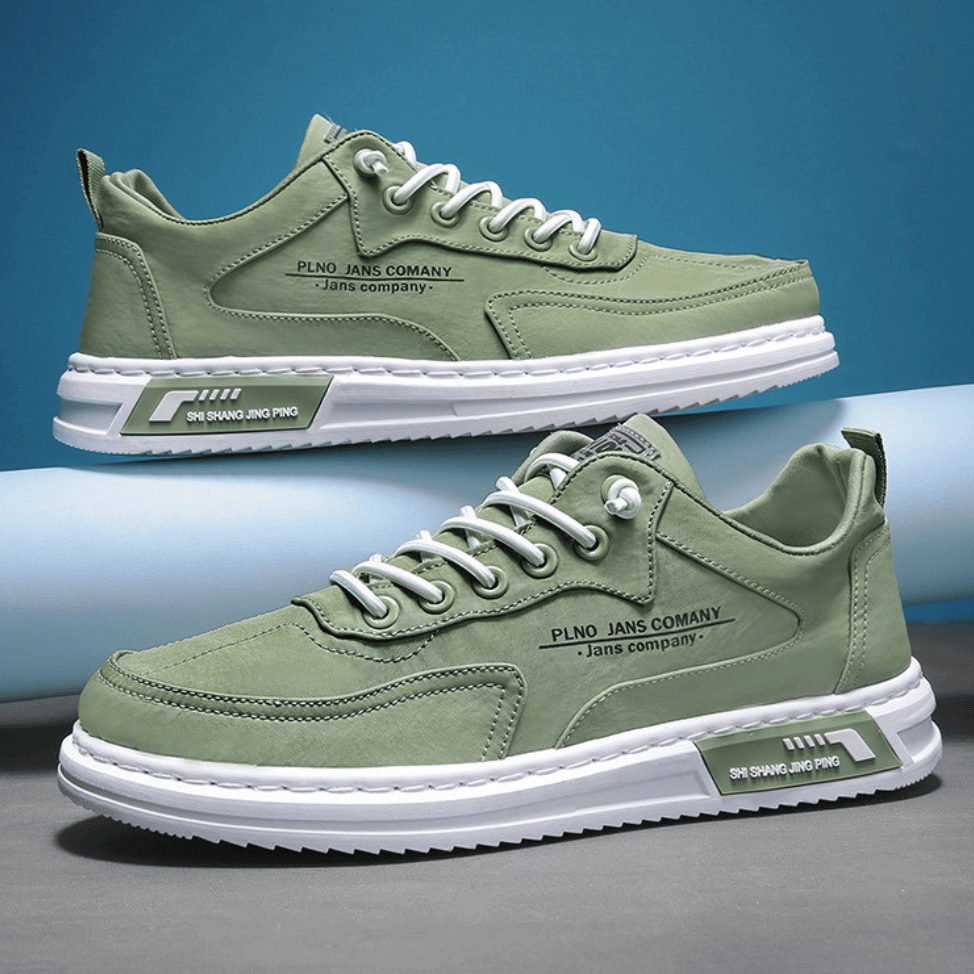 Classic Orthopaedic Men's Sneakers - Oscar-Green-6-Nora Luxe