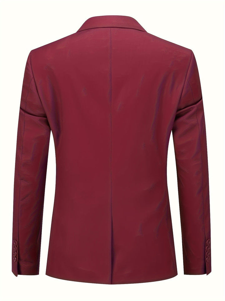 Classic Plain Men's Blazer - Floris-Brown-XS-Nora Luxe