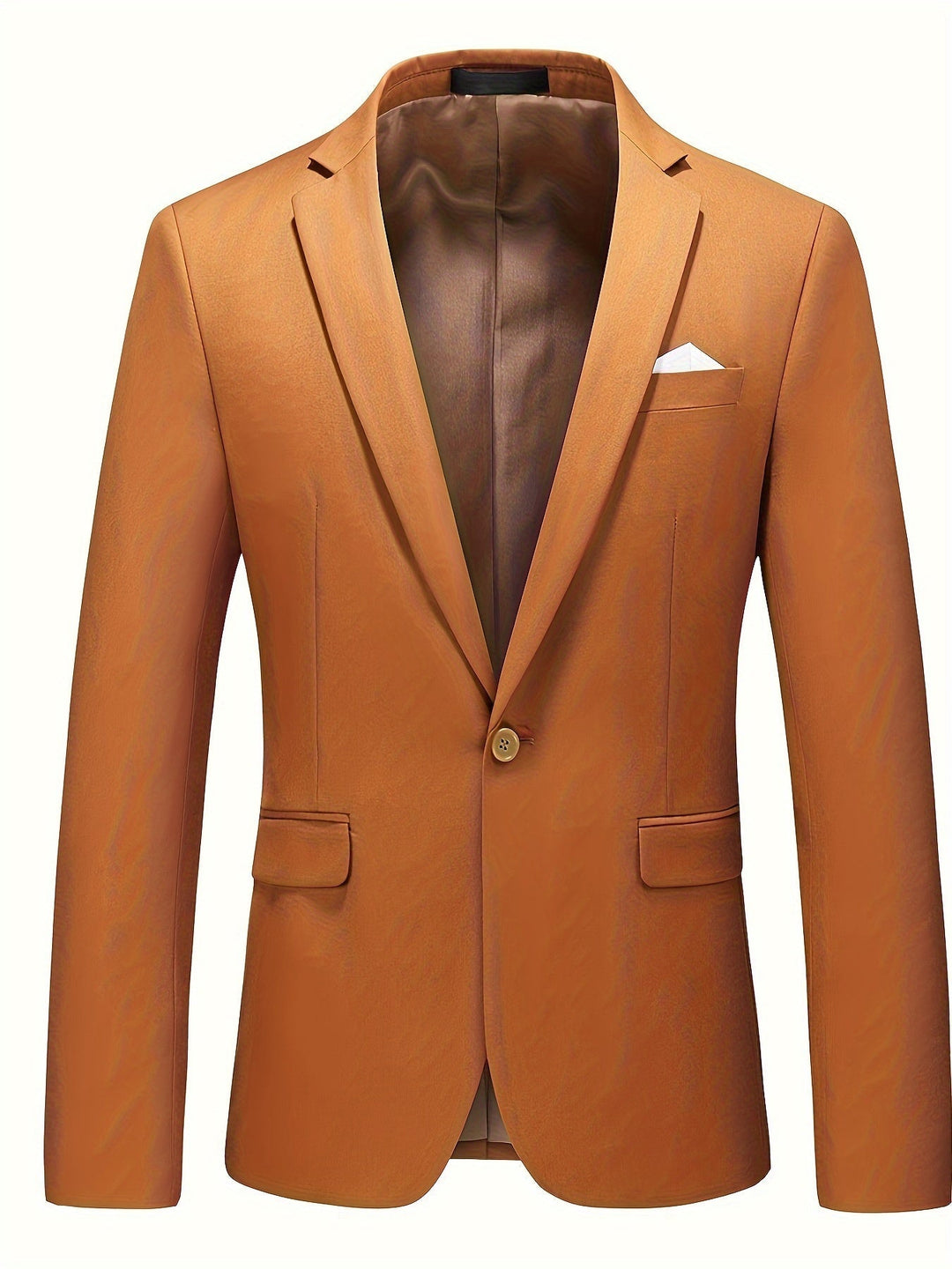 Classic Plain Men's Blazer - Floris-Brown-XS-Nora Luxe