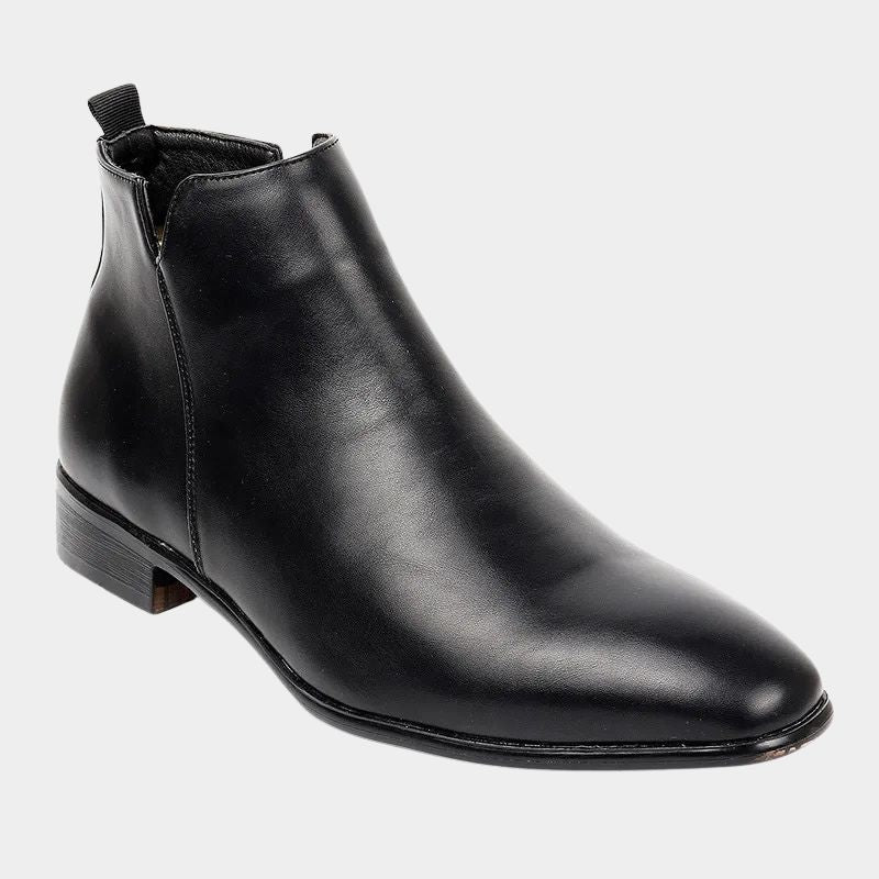 Classic Retro Leather Men's Boots - Lars-Black-6.5-Nora Luxe