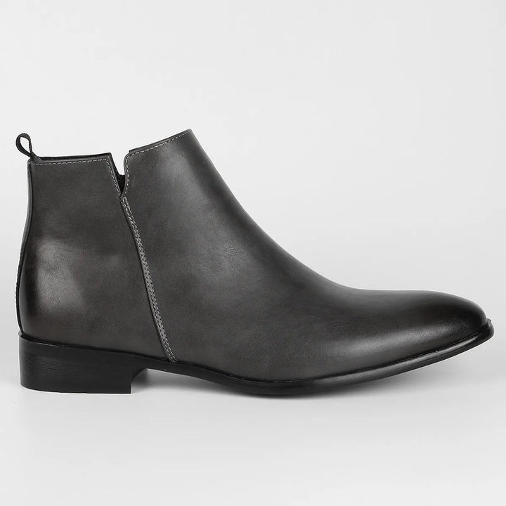 Classic Retro Leather Men's Boots - Lars-Black-6.5-Nora Luxe