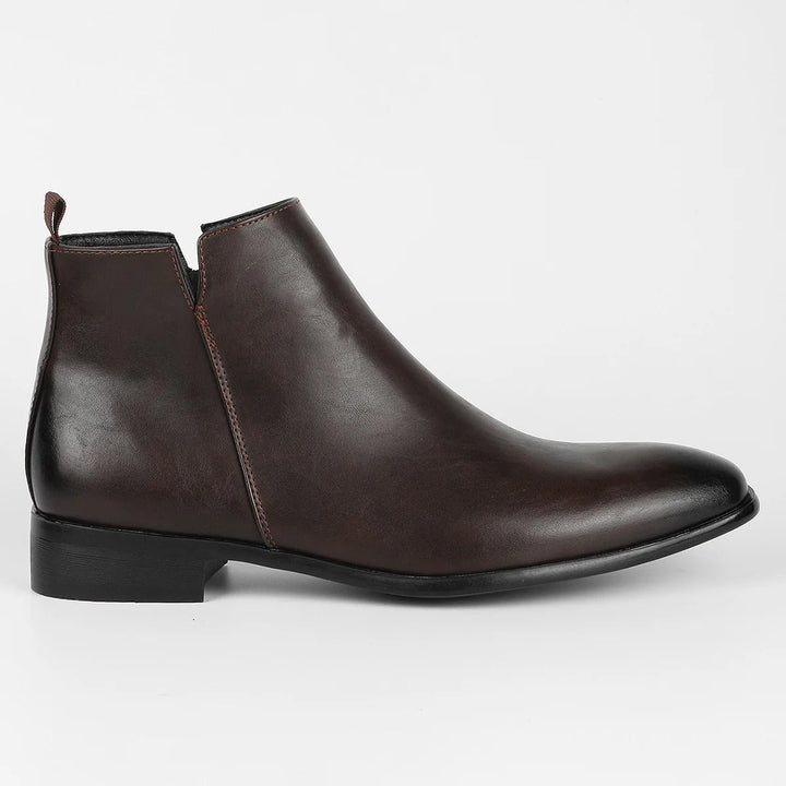 Classic Retro Leather Men's Boots - Lars-Black-6.5-Nora Luxe
