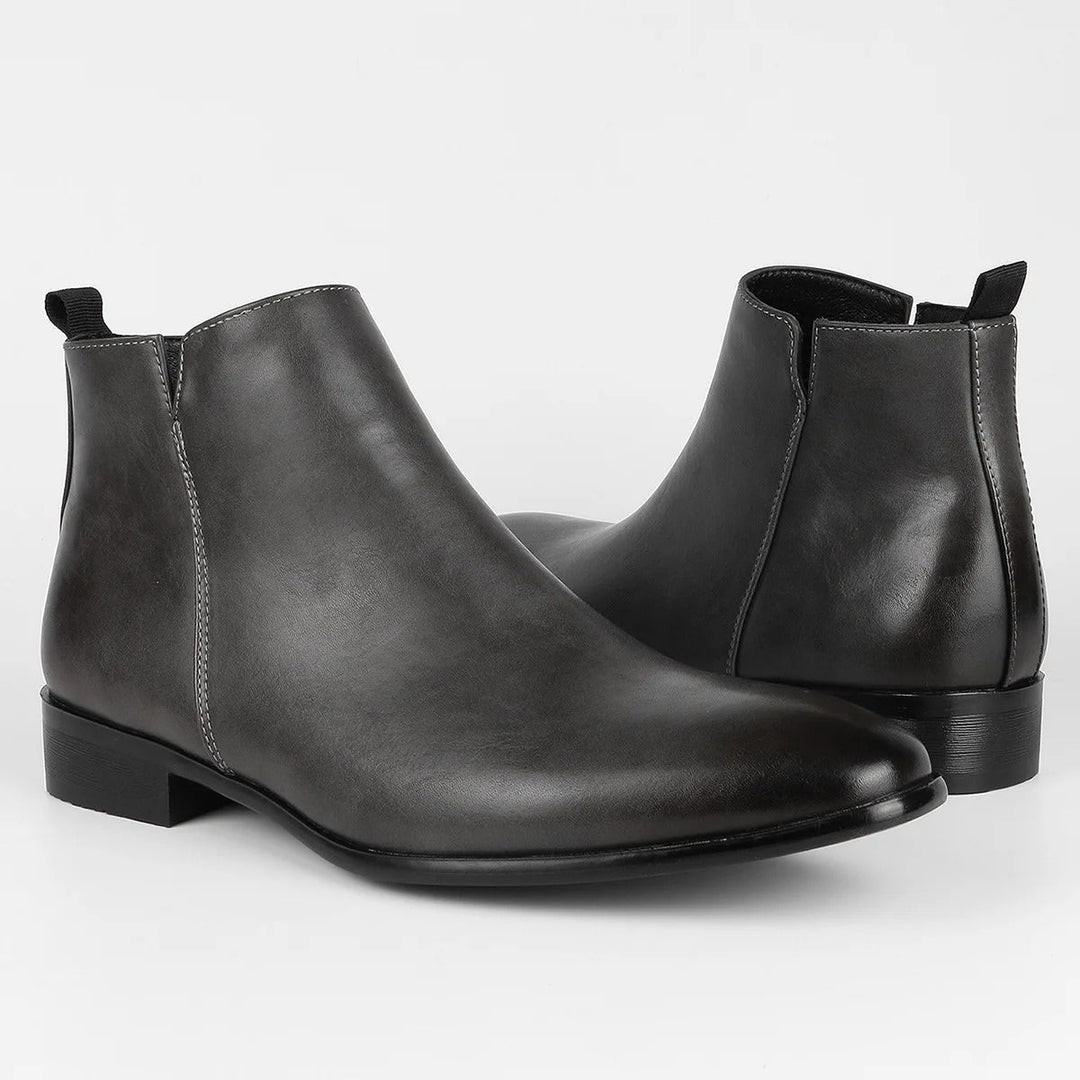 Classic Retro Leather Men's Boots - Lars-Gray-6.5-Nora Luxe