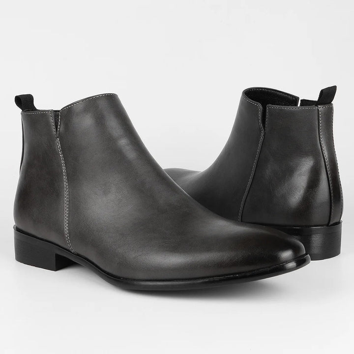 Classic Retro Leather Men's Boots - Lars-Gray-6.5-Nora Luxe