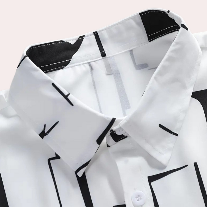 Classic Shirt with Button Closure for Men - Hugo-S-Nora Luxe