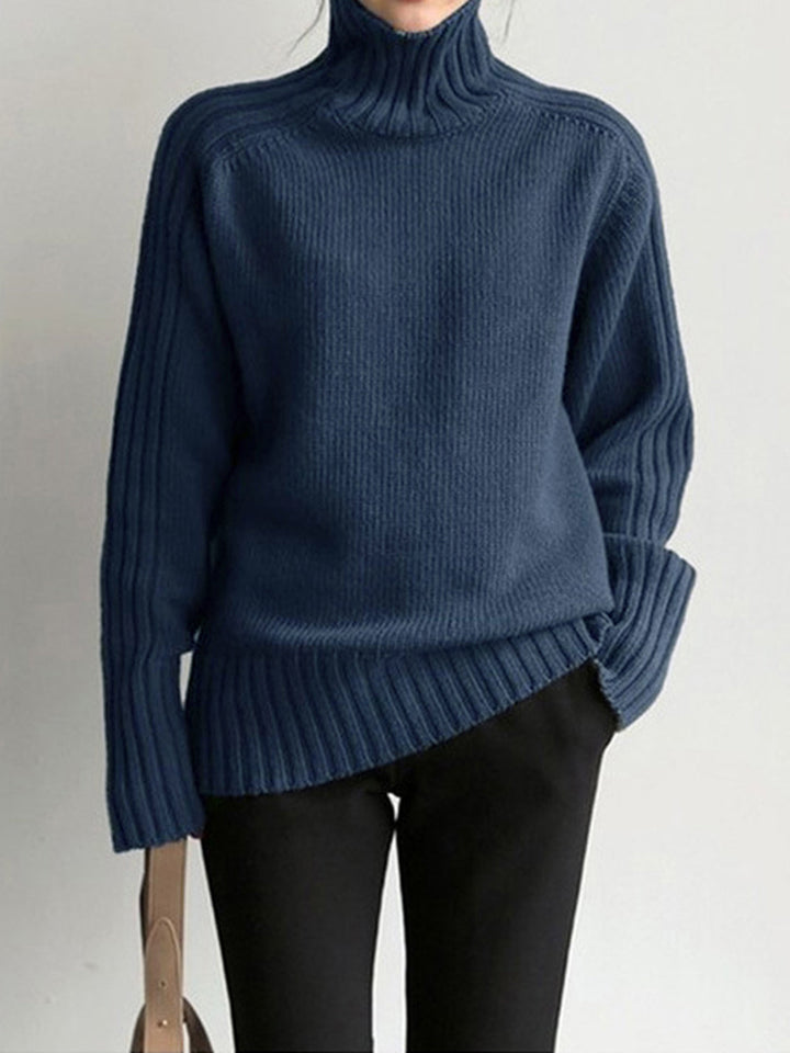 Classic Sweater for Women - Clara-Navy-XS-Nora Luxe