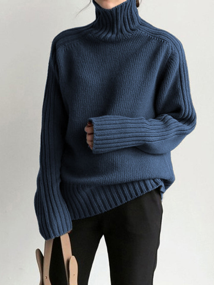 Classic Sweater for Women - Clara-Navy-XS-Nora Luxe