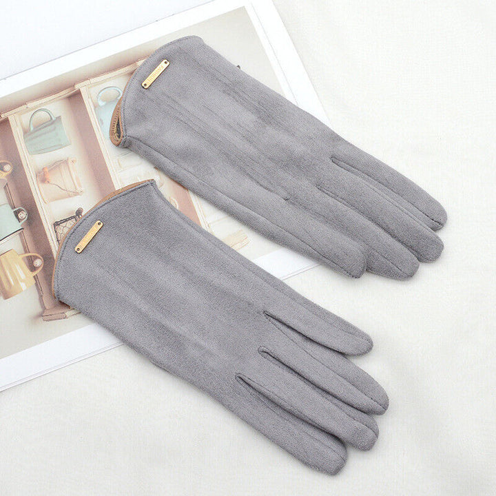 Classic Sweden Women's Gloves - SuaveTouch-Gray-Nora Luxe