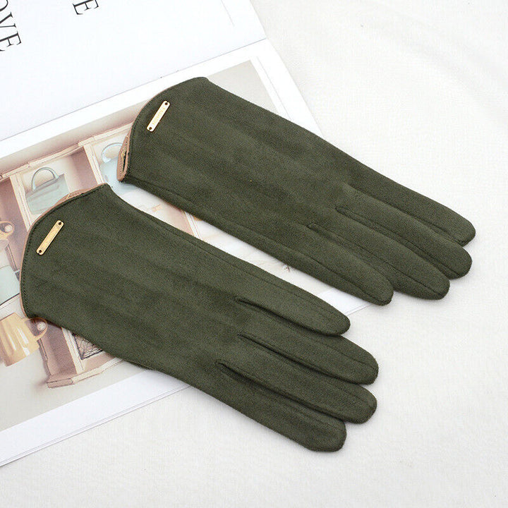 Classic Sweden Women's Gloves - SuaveTouch-Green-Nora Luxe