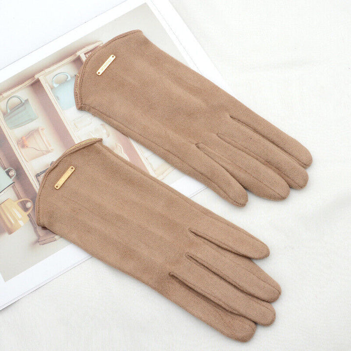 Classic Sweden Women's Gloves - SuaveTouch-Khaki-Nora Luxe