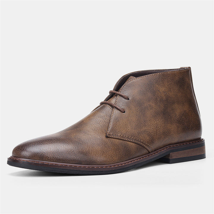 Classic Vintage Men's Shoes - Tobias-Dark brown-5.5-Nora Luxe